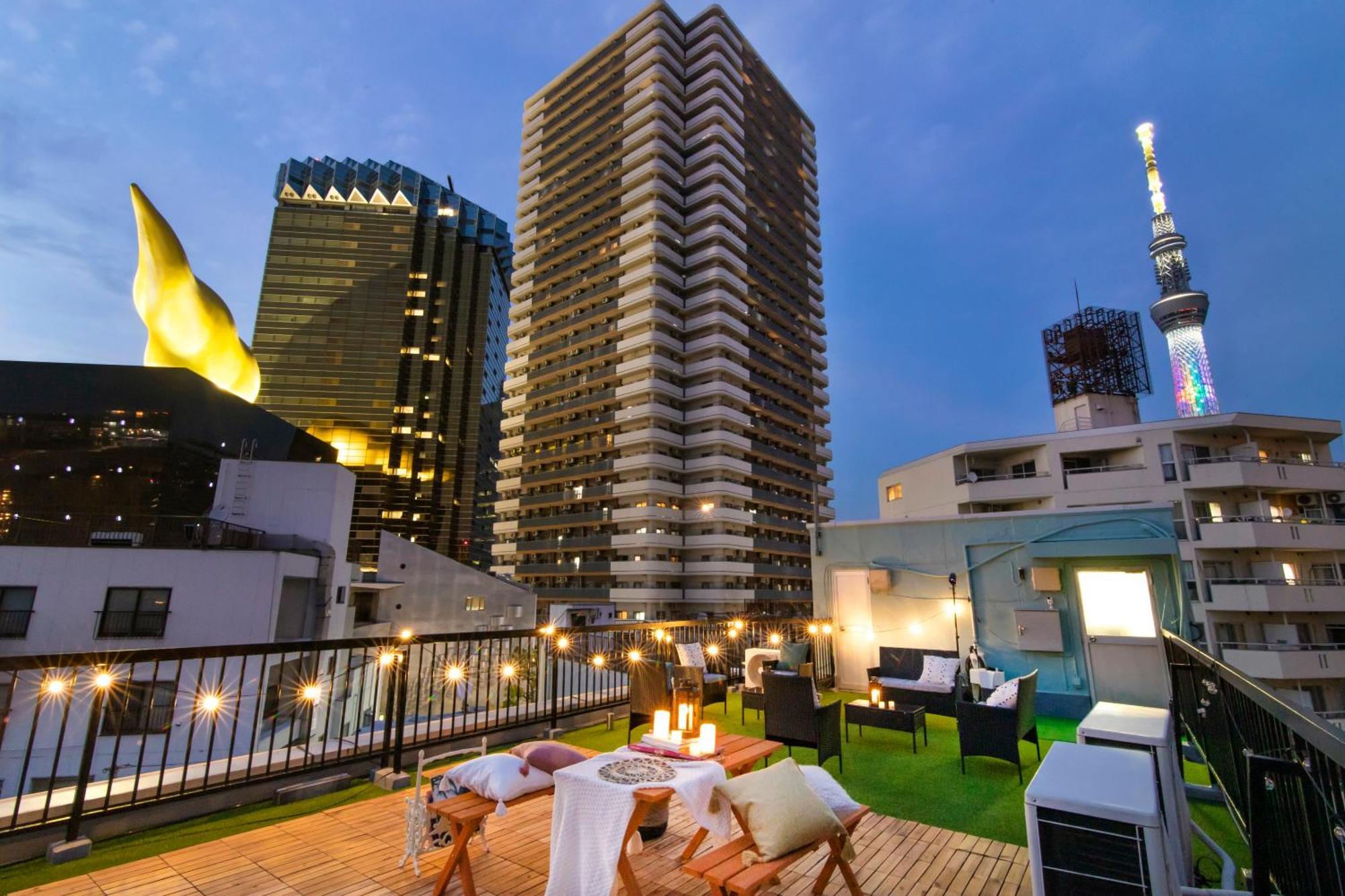 Apartament 【5/24New Open】浅草徒歩3分/Max9名/無料駐車場/渋谷直通 Tokio Zewnętrze zdjęcie